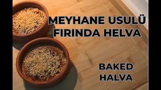 Fırında helva  Baked halva  Dünyanın en kolay tatlısı [upl. by Alaster903]