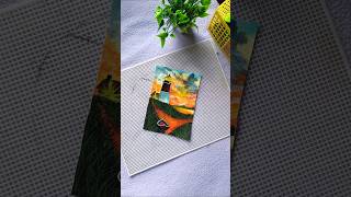 Sunset painting art acrylicpainting sunset shorts  Infinite Art VS 🎨 [upl. by Vizza]