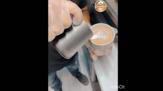 Cafe Latte Makes  Use Heart Coffee Recipe  Cofeemake  Cafe latte [upl. by Eissat]