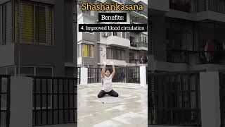 Shashankasana and its benefits l yoga youtubeshorts motivation youtube dance yogasana [upl. by Nyrek]