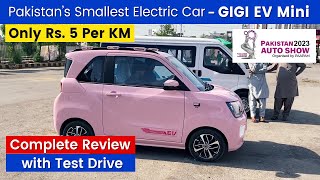 GIGI Mini EV Test Drive Review  Best Electric Car Price in Pakistan 2023  Auto Show Expo Karachi [upl. by Daenis]