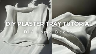 DIY Plaster Tray Tutorial  Plaster of Paris Sculpture  DIY Home Decor [upl. by Claudius]