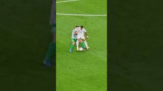 KYLIAN MBAPPE INCREDIBLE DRIBBLE AT THE BERNABEU STADIUM REAL MADRID VINICIUS JR football shorts [upl. by Latsyek]