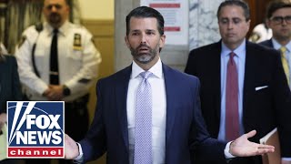 Donald Trump Jr speaks outside court on civil trial Destructive and insane [upl. by Kotz]