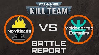 40K Kill Team Battle Report Aeldari Voidscarred Corsairs VS Novitiates  Narrative Game [upl. by Etnomed]