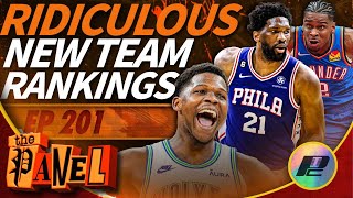 RIDICULOUS New Monthly NBA Team Rankings  THE PANEL [upl. by Tiffanie778]