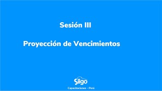 Sesión 3  Proyección de Vencimientos por pagar [upl. by Aynosal]