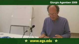 Giorgio Agamben The Relation of Rule and Life 2009 17 [upl. by Areis]