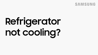 What to do if your refrigerator is not cooling  Samsung US [upl. by Etnuaed24]