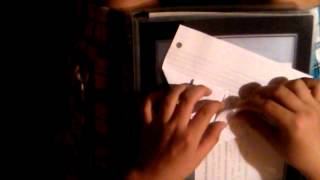 How To Make an Envelope From Binder Paper Ameteur [upl. by Memory]