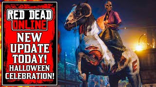 Rockstars New HALLOWEEN Update The NEW Red Dead Online UPDATE Today RDR2 [upl. by Llesirg]