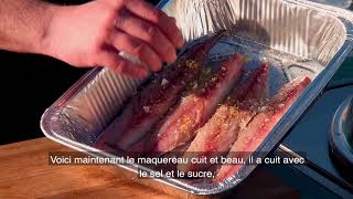 Cuisson de maquereau fumé  Smoked Mackrel Recipe FRENCH [upl. by Jamilla]