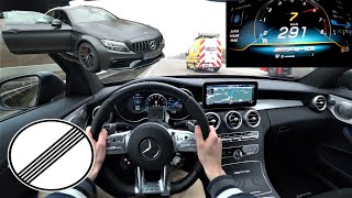 2020 MercedesBenz C63s AMG Coupe 4K POV DRIVE  Top Speed German Autobahn [upl. by Skell]