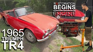 1965 TR4  rUstoration  Part 2  Engine [upl. by Martainn913]