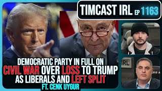 Democratic Party In CIVIL WAR Over Loss To Trump Liberal Media BREAKS wCenk Uygur Timcast IRL [upl. by Maltzman224]