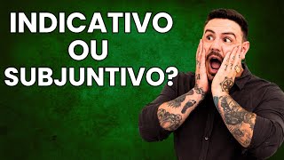 Presente do INDICATIVO e do SUBJUNTIVO  qual é a diferença português [upl. by Okwu]