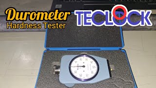 Hardness Test Durometer Teclock Shore A [upl. by Ahsitruc481]