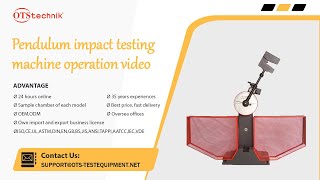 Pendulum impact testing machine operation videoEnglish version [upl. by Eirrehc304]