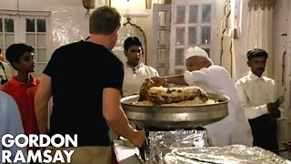 Traditional Goat Biryani in India Part 3  Gordon Ramsay [upl. by Idnam959]