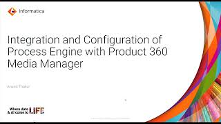 Integration and Configuration of Process Engine with Product 360 Media Manager [upl. by Aicelav]