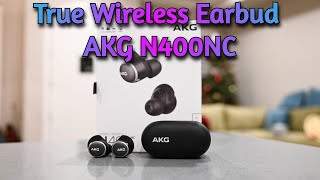 GREAT TUNED AKG N400NC Wireless Earbud Review vs Airpods Pro [upl. by Sirah]