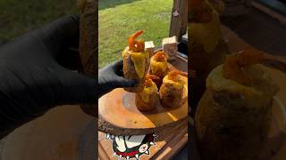 Twice Baked Shrimp Volcanos bbq seafood [upl. by Ardnu747]