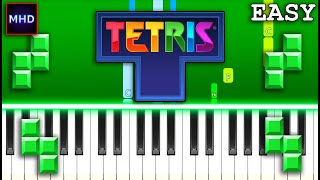 Tetris Theme  Piano Tutorial EASY [upl. by Skolnik450]