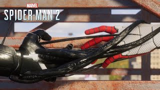 Symbiote Tries to Bond with Peter Full Scene  Marvels SpiderMan 2 PS5 [upl. by Suirradal]