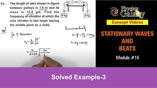 Class 11 Physics  Stationary Waves amp Beats  16 Solved Example3 on Superposition of Waves [upl. by Ehcor]