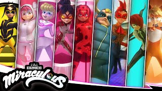 MIRACULOUS  💫 ALL TRANSFORMATIONS ☯️  SEASON 4  Miraculous [upl. by Anatniuq]