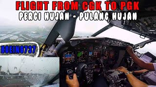 COCKPIT VIEW  TAKEOFF HUJAN LANDING HUJAN [upl. by Harald577]