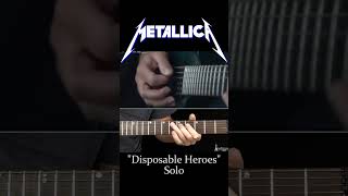 Disposable Heroes Solo  Metallica [upl. by Belier]