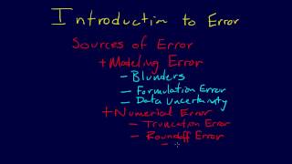 115Introduction Error Analysis [upl. by Shreeves115]