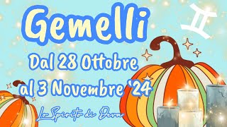 Gemelli ♊️28 Ottobre 3 Novembre ‘24 previsionisettimanali tarocchiinterattivi oroscopogemelli [upl. by Alletsyrc]