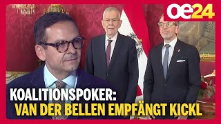 Koalitionspoker Van der Bellen empfängt Herbert Kickl geraldgrosz [upl. by Eseerahs797]