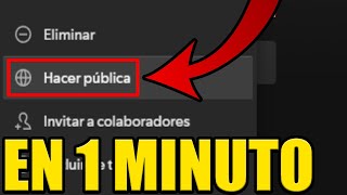 como HACER PUBLICA o PRIVADA una PLAYLIST en SPOTIFY PC [upl. by Adnamra]