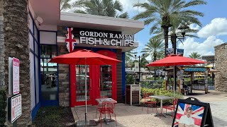 Gordon Ramsay’s Fish amp Chips at Icon Park in Orlando FL  Quick Review [upl. by Nyleimaj186]