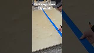 Breaking down plywood howto diy woodworking [upl. by Reaht]