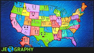 50 States Song with Lyrics  States amp Capitals of the USA For Kids [upl. by Sedecrem23]