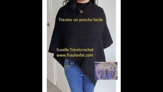 Tuto poncho cotes anglaises tricot [upl. by Adaran370]