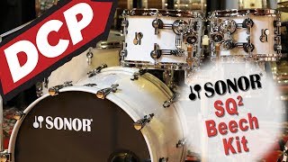 Sonor SQ2 Beech 4pc Drum Set White Sparkle Lacquer [upl. by Elesig]