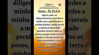 Leitura Diária  Sextafeira Êxodo 1956  Classe Adultos CPAD leituradiaria [upl. by Fauman525]