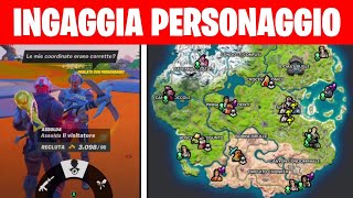 INGAGGIA UN PERSONAGGIO E VIAGGIATE 1000 METRI INSIEME  COPERTURA FONDAZIONE  Fortnite ITA [upl. by Neelrahs349]