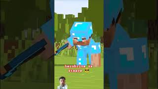 minecraft x herobrine vs steave 😎😎 minecraft animation cartoon roblox funny memes gaming [upl. by Nalced236]