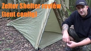 Zelter Shelter review tent config [upl. by Boylston149]