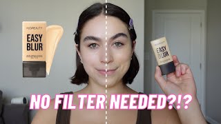 NEW Huda Beauty Easy Blur Foundation and Easy Blur SiliconeFree Smoothing Primer [upl. by Acina808]