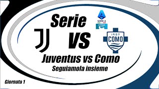 JUVENTUS vs COMO  Serie A  Giornata 1  DIRETTA  Cronaca e campo 3d  e VILLARREAL vs ATL MADRID [upl. by Ellehcyar615]