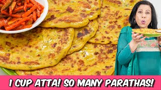 Best Result Wale 1 Cup Atta Gunde Bagair Aloo ke Parathay Recipe in Urdu Hindi  RKK [upl. by Brotherson]