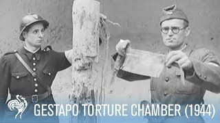 Gestapo Torture Chamber Found Under Eiffel Tower 1944  War Archives [upl. by Attinahs]