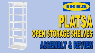 IKEA PLATSA Open Storage Shelf Assembly  Review  Clueless Dad [upl. by Brewster336]